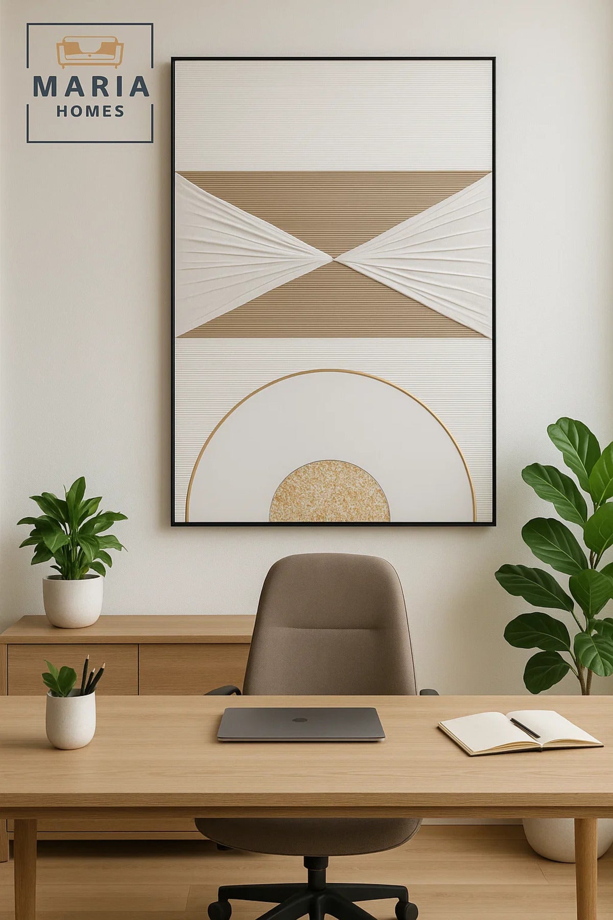 Geometric Textured Wall Art Modern Luxury Abstract Decor for Home & Office-100*150CM