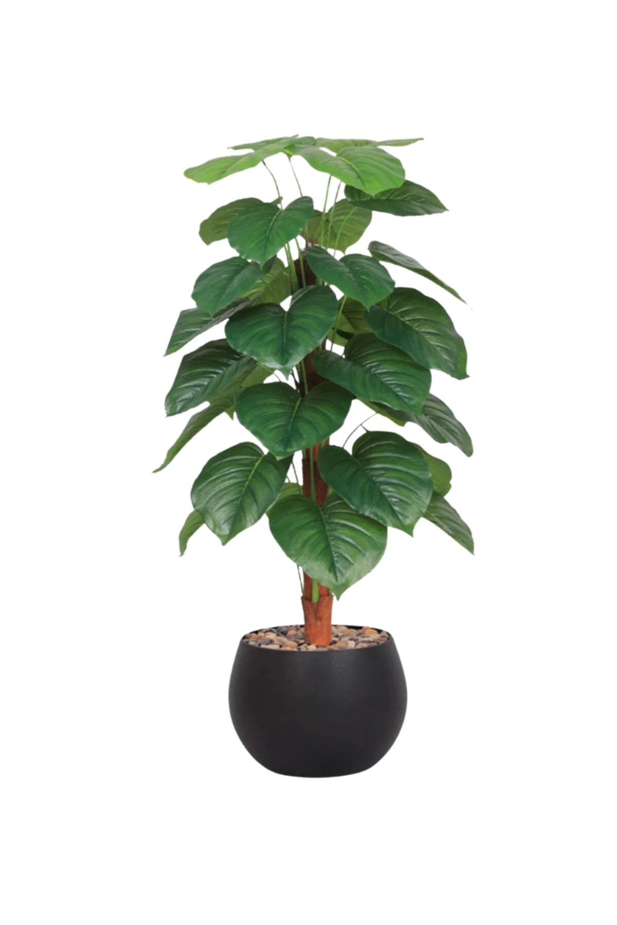 Artificial Philodendron Tree 135 cm – Decorative Indoor Plant with Black Pot