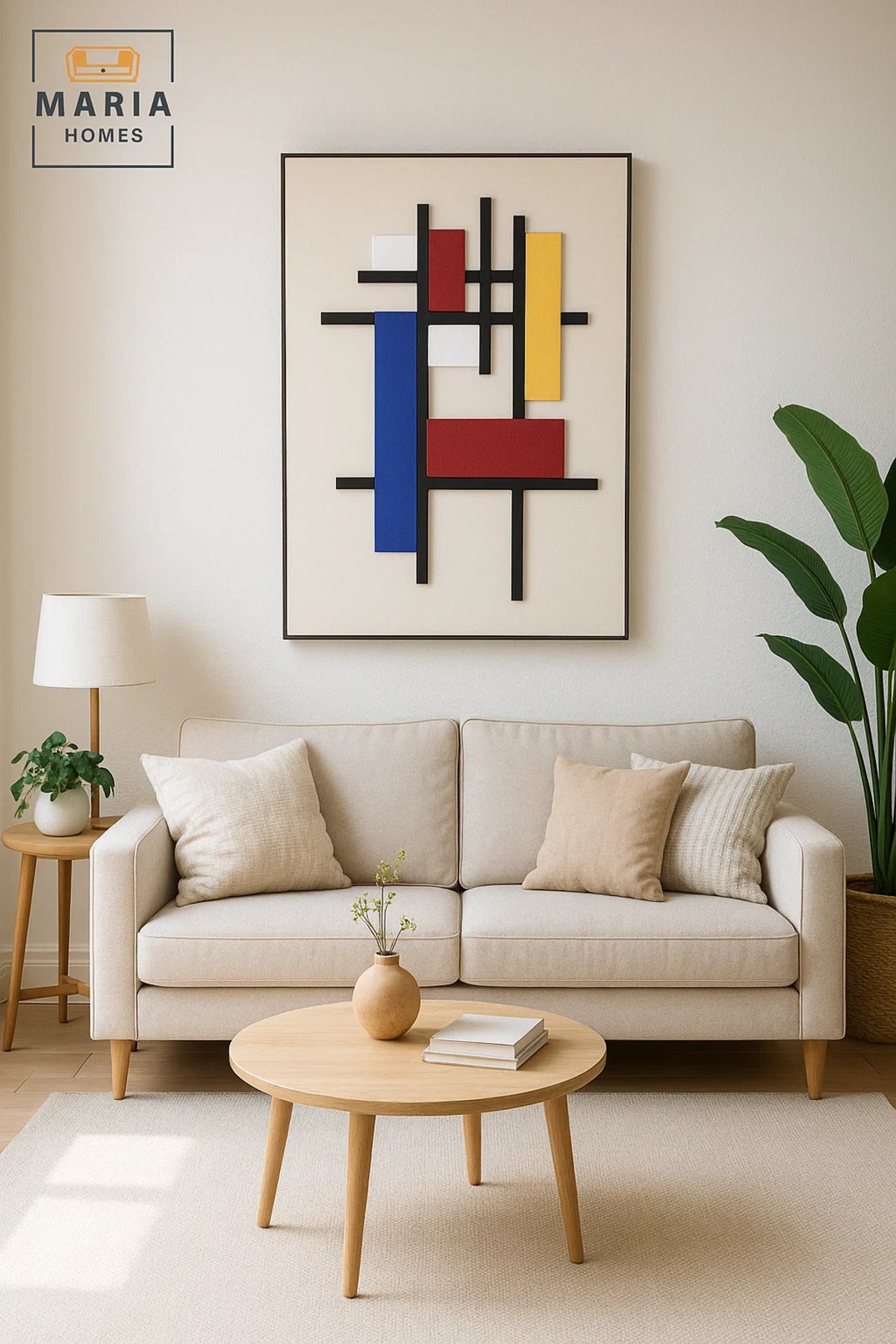 Modern Wall Art 120_80 Ð Abstract Frame & Geometric Wall Decor for Living Room