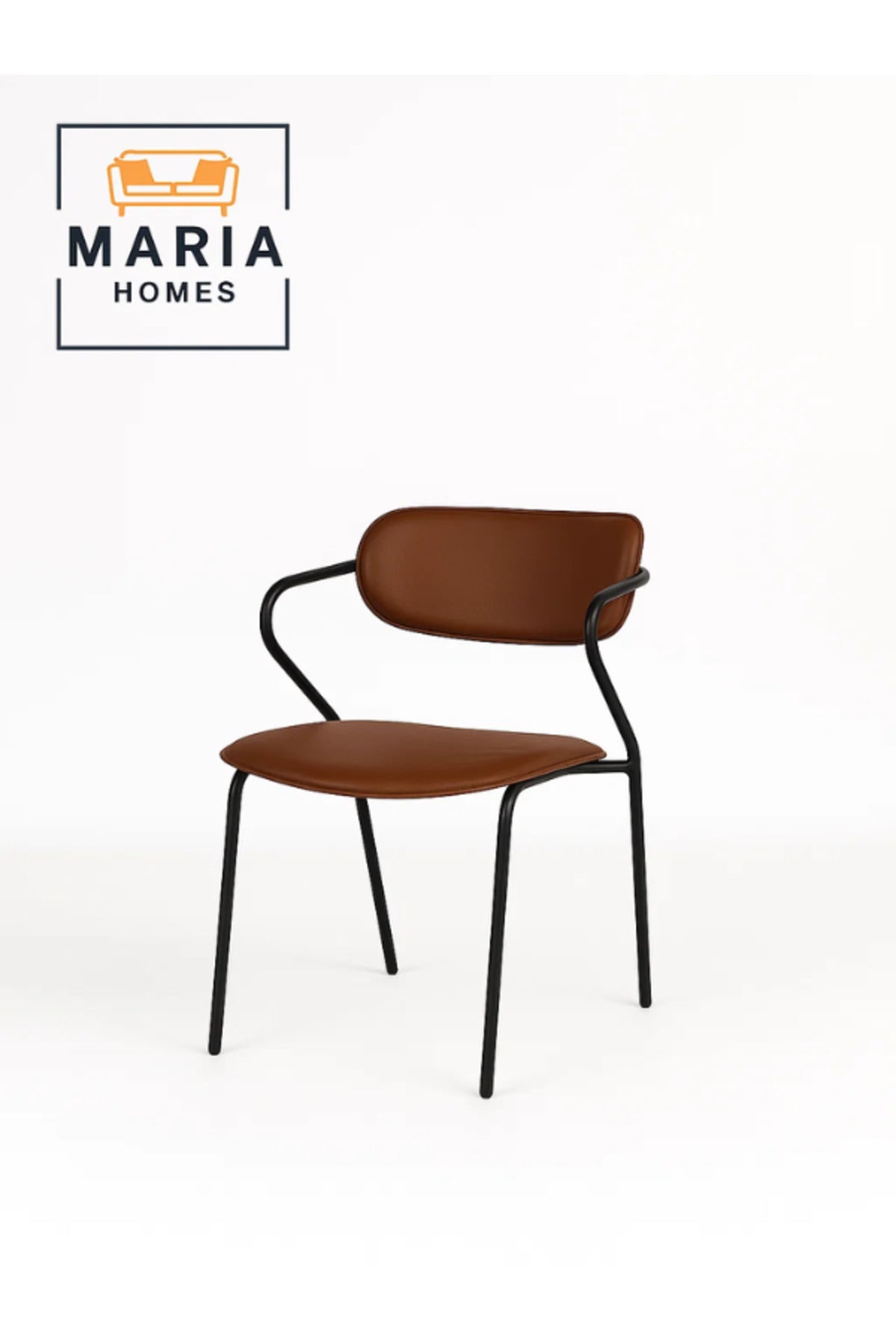 Brown Dining Chair Ð Modern Minimalist Seating for Home, Office, and CafŽ