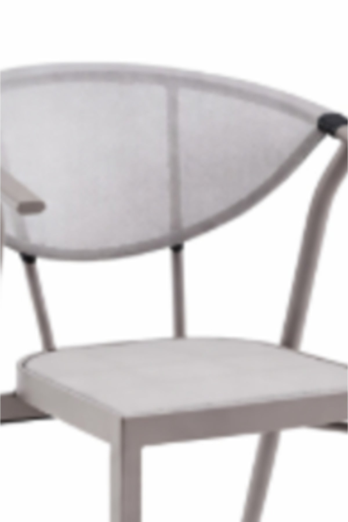 Light Beige Modern Dining Chair with Mesh Back and Armrests light beige modern Garden