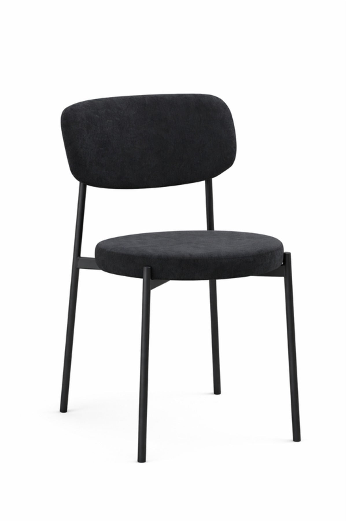 Grey Fabric Dining Chair 80x46x49cm Modern grey fabric dining Kitchen