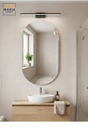 Frameless Irregular Wall Mirror 120 × 60 cm with Soft Curved Shape, Modern Decorative Mirror for Bathroom, Bedroom, Dressing Room, Hallway and Vanity