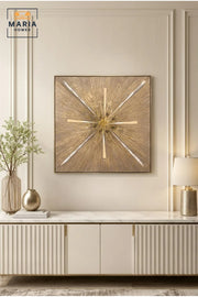 Luxury Gold Sunburst Wall Art Ð Modern Textured Abstract Framed Artwork with Metallic Accents for Living Room, Bedroom & Office