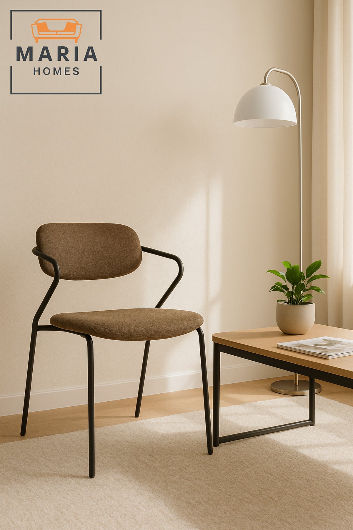 Gray Dining Chair Ð Modern Minimalist Seating for Home, Office, and CafŽ