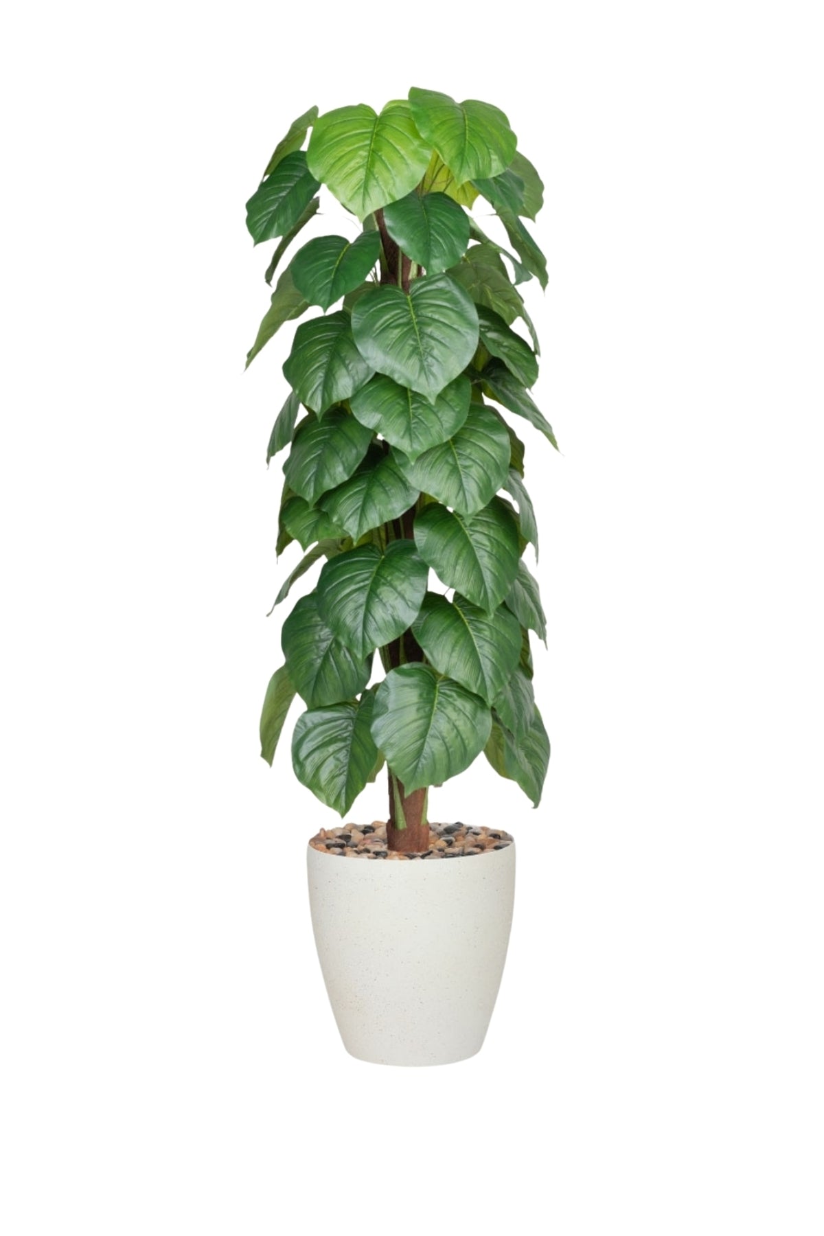 Artificial Heart Leaf Tree with with Pot – 195 cm Tall Indoor Decorative Plant