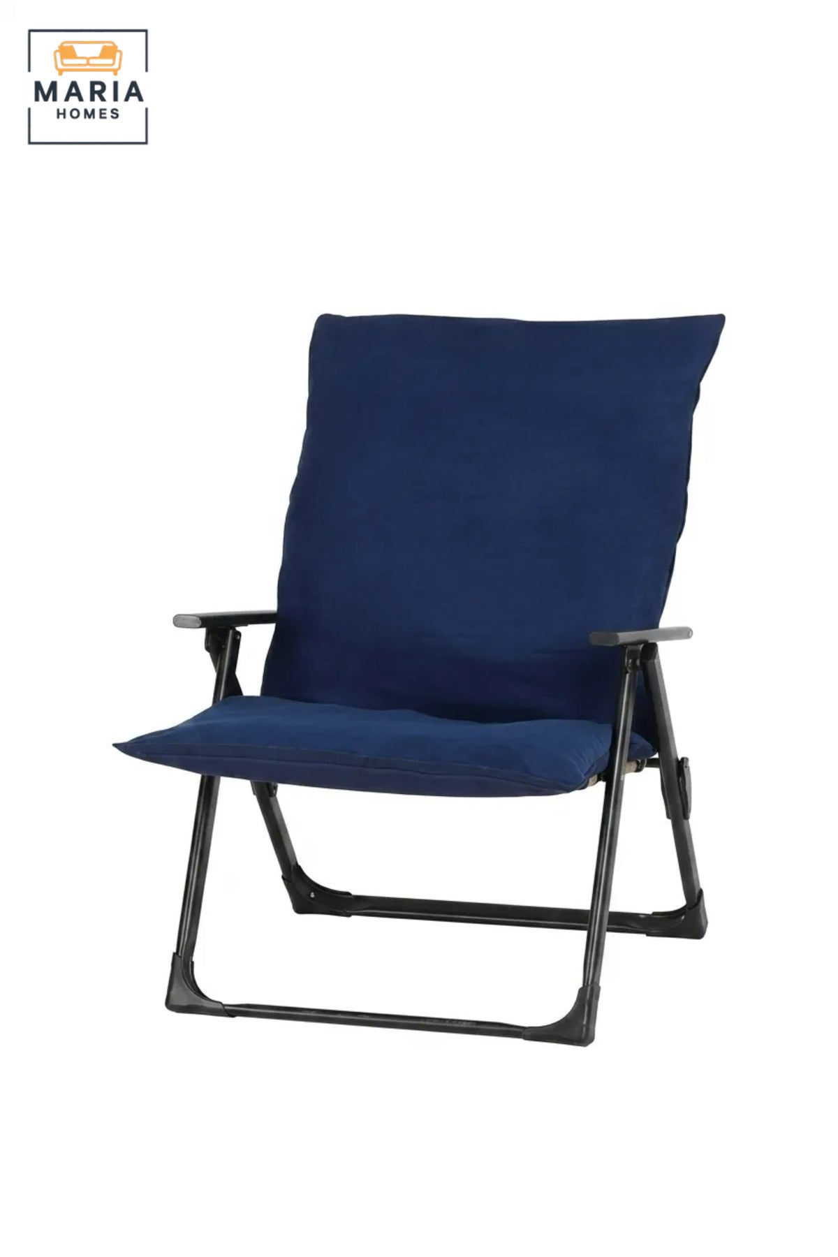 Padded Folding Camping Chair with High Backrest, Armrests and Portable Frame for Camping, Picnic, Beach, Garden, Patio and Outdoor Relaxation