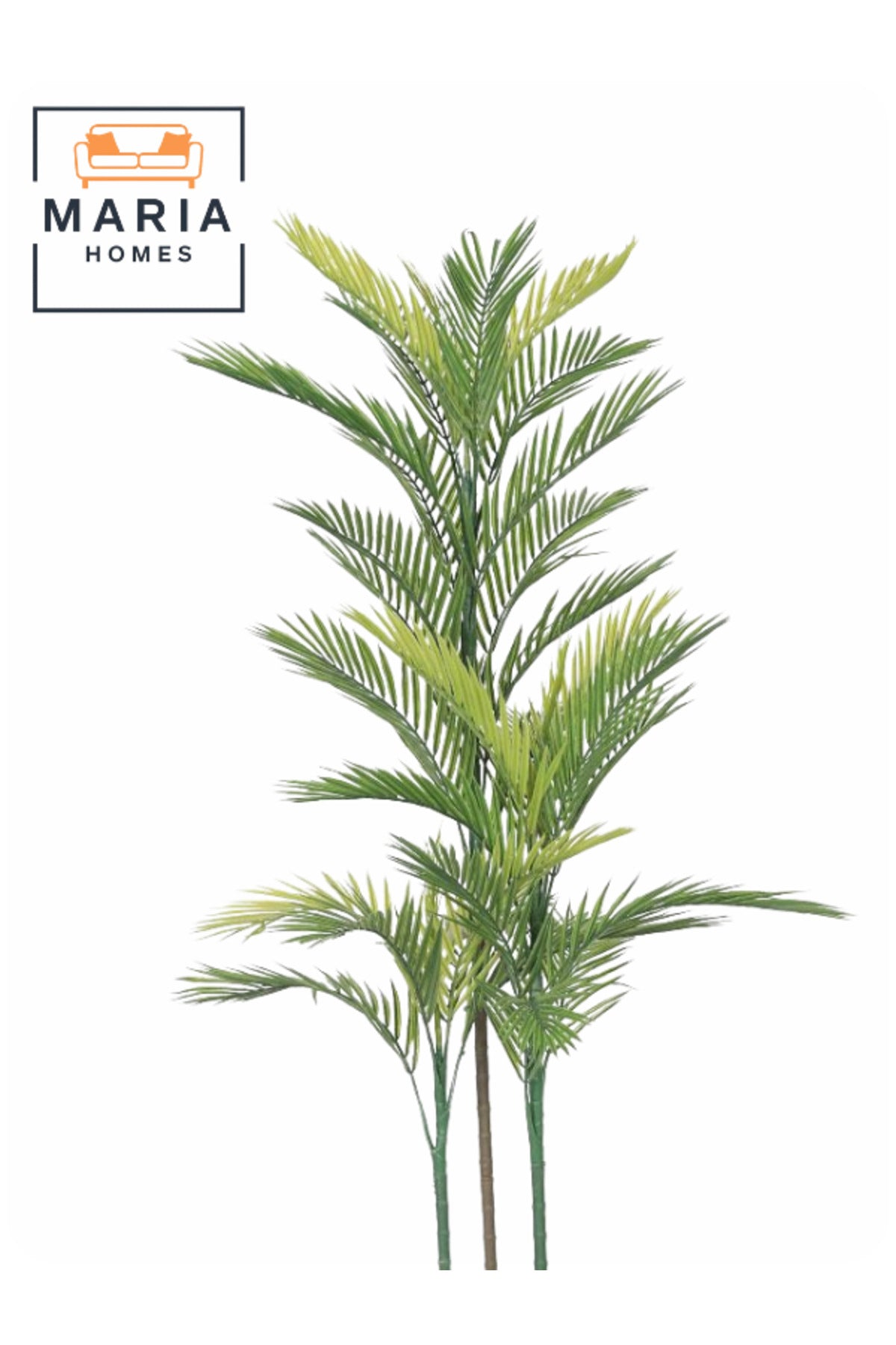 Artificial Areca Palm Tree 190 cm Ð Tall Indoor Decorative Plant in Grey Pot for home & office