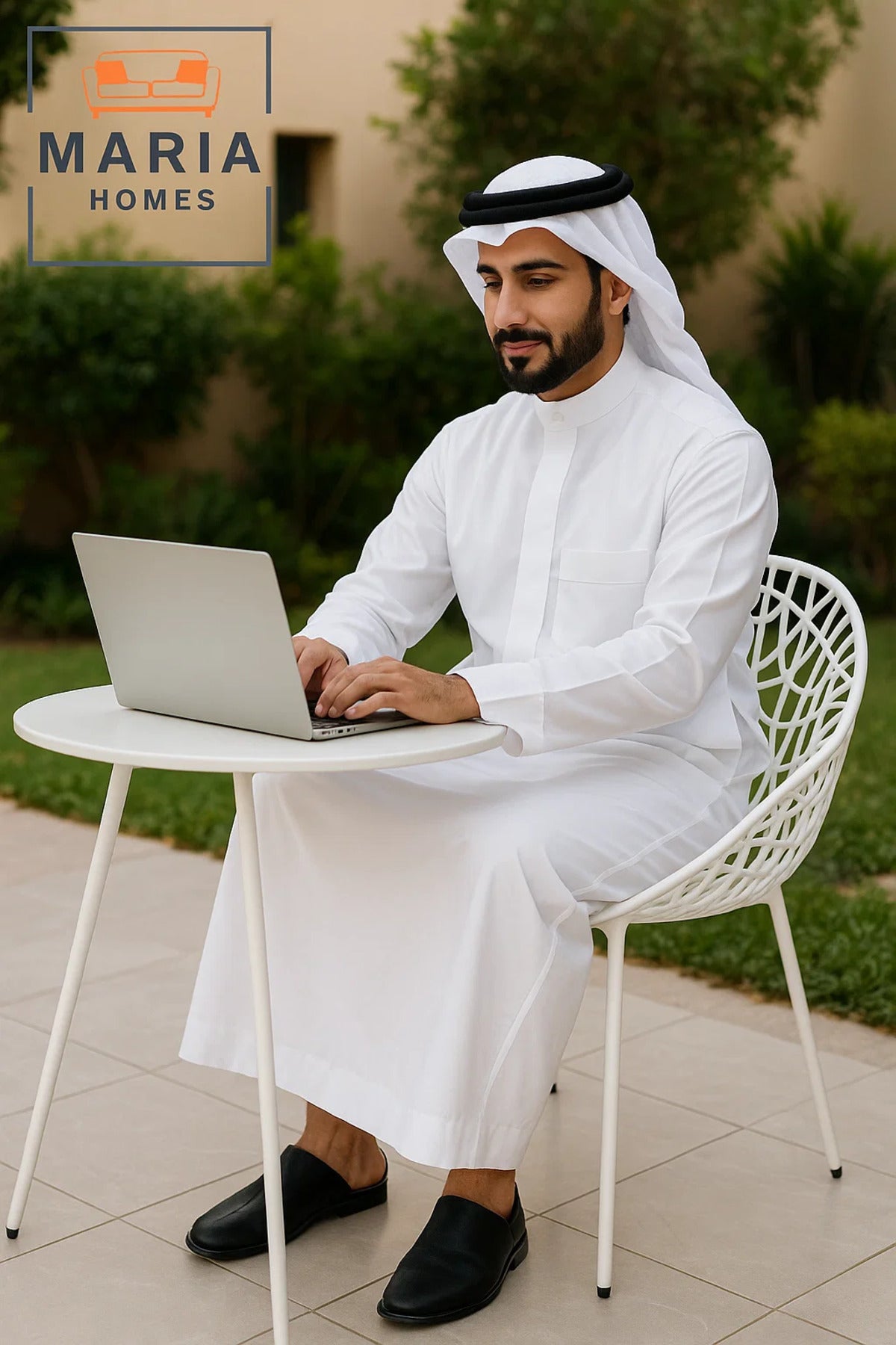 Modern White Net Design Outdoor Chair Ð Stylish & Durable Plastic Seating