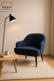 Blue Accent Armchair Ð Modern One-Seater Lounge Chair