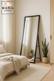 Modern Full-Length Standing Mirror Ð Black Frame, 165x65 cm