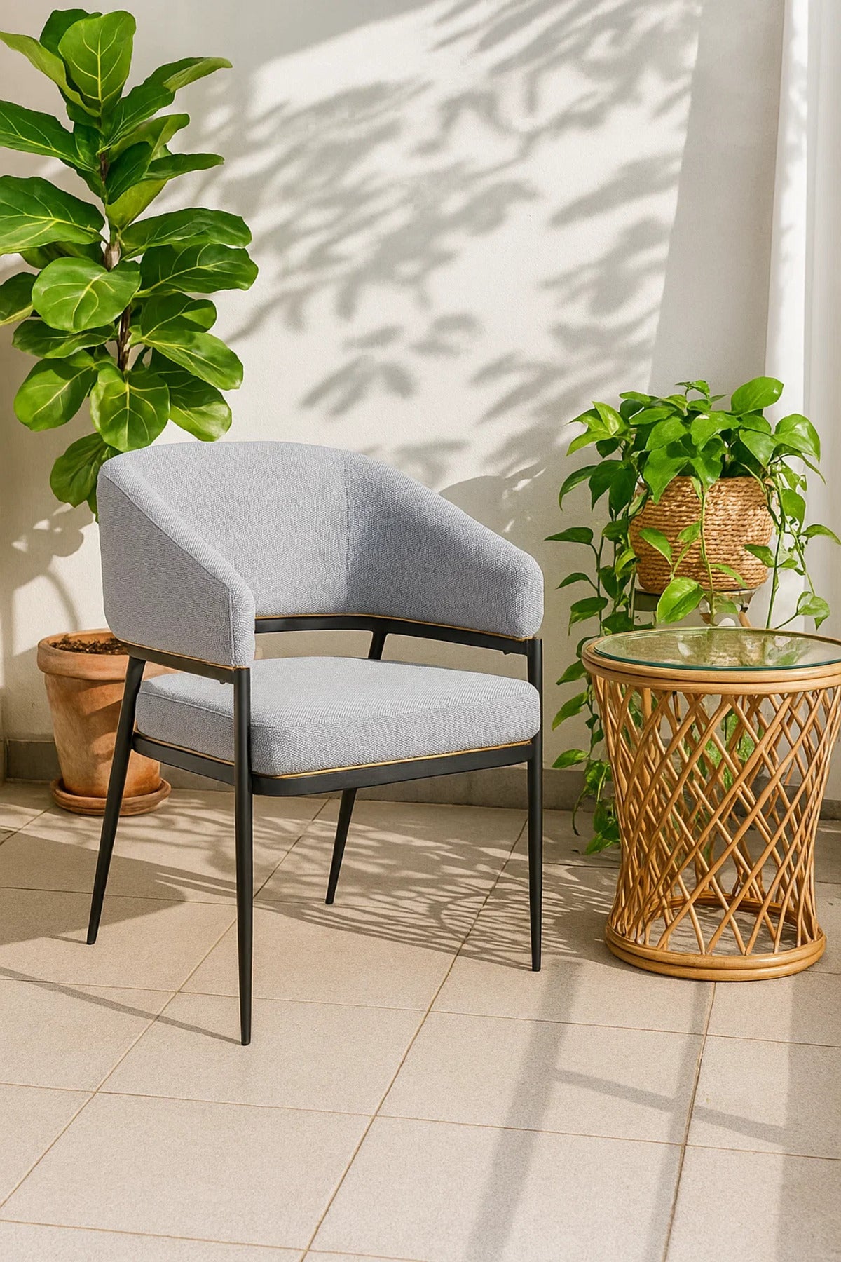 Fabric Accent Chair, Modern Armchair for Living Room, Office, Hotel Lobby & Entryway Decor