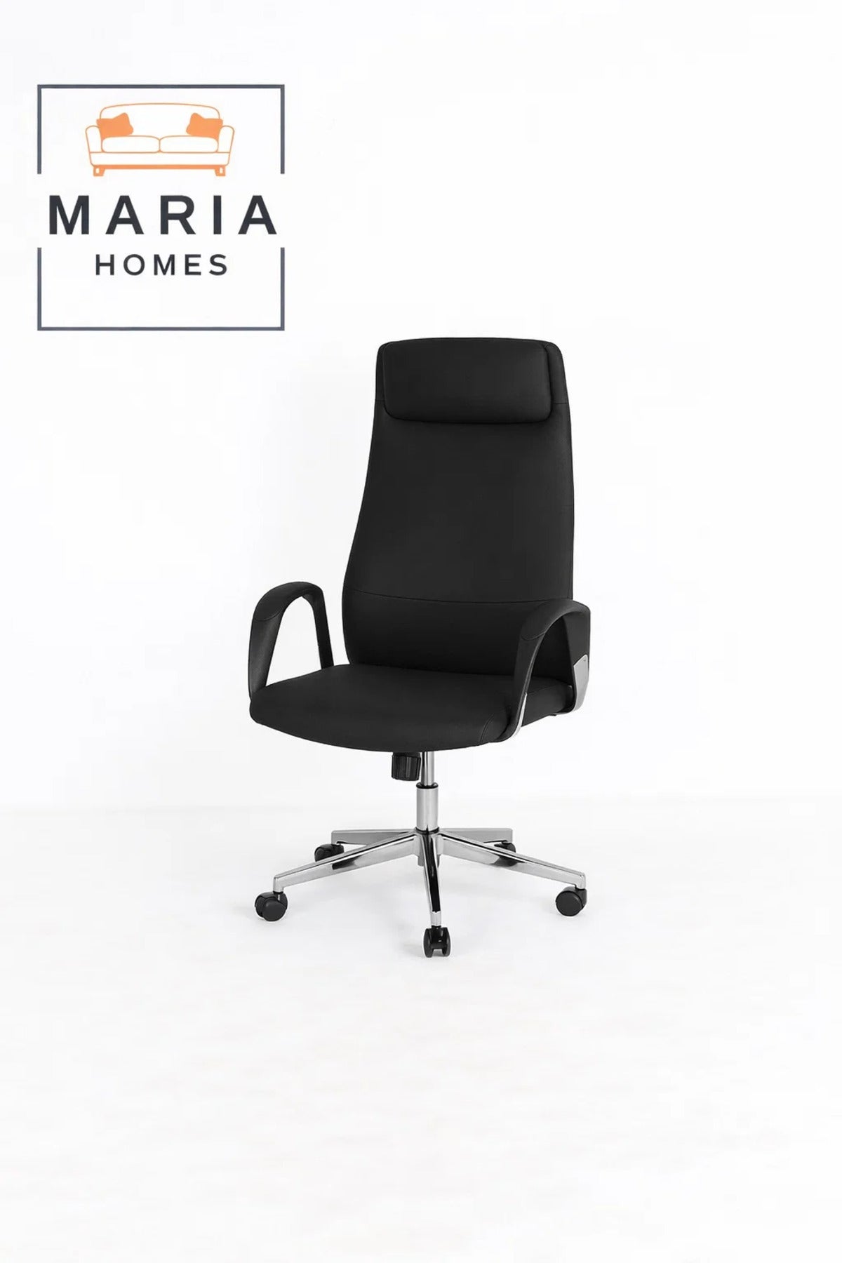Black Executive Office Chair with Wheels Ð Ergonomic High Back Computer Chair