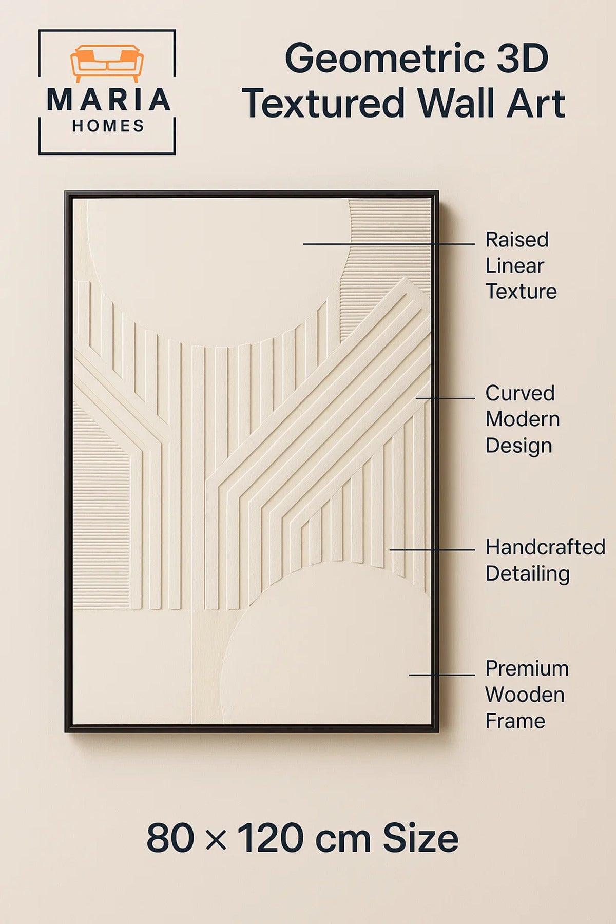 Modern Wall Art 120×80 – Abstract Frame & Luxury Wall Decor for Living Room