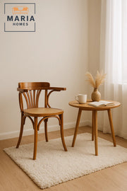 Classic Bentwood Wooden Armchair with Cane Seat Ð Vintage CafŽ Style