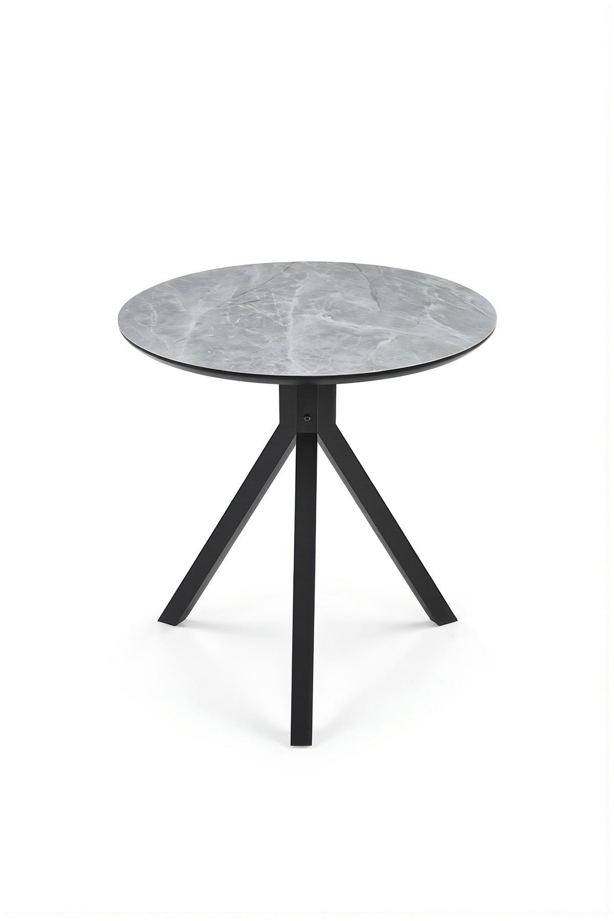 Round Grey Dining Table √ê Modern Caf≈Ω, Restaurant, Office & Home Metal Furniture 70_70 cm