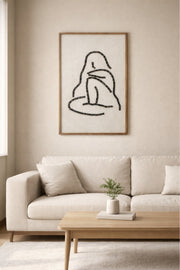 Abstract Wooden Figure Wall Art Decor 80x120cm Modern Decorative Panel abstract wooden