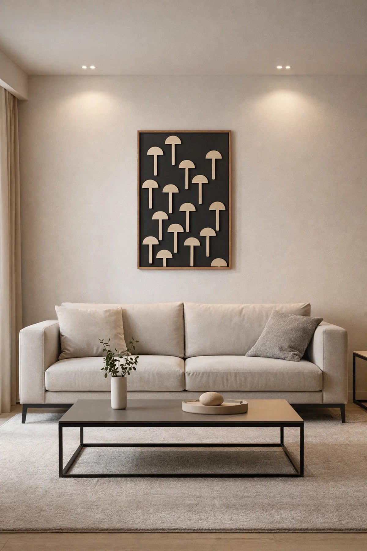 Modern Dining Chair Black Wood Abstract Pattern High Back 120x80cm Luxury Interior Furniture