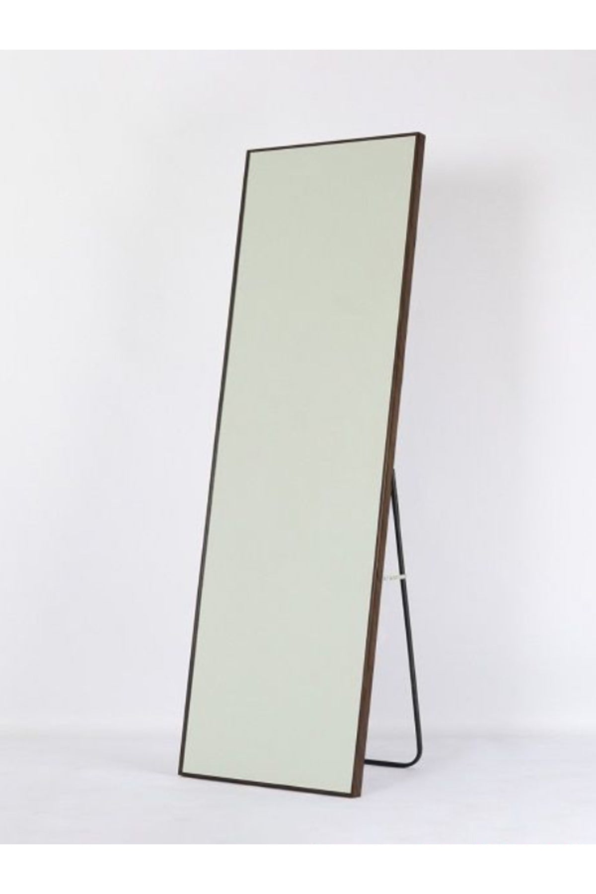Full-Length Standing Mirror 156_44 cm Ð Walnut Frame Dressing Mirror for Bedroom & Entryway