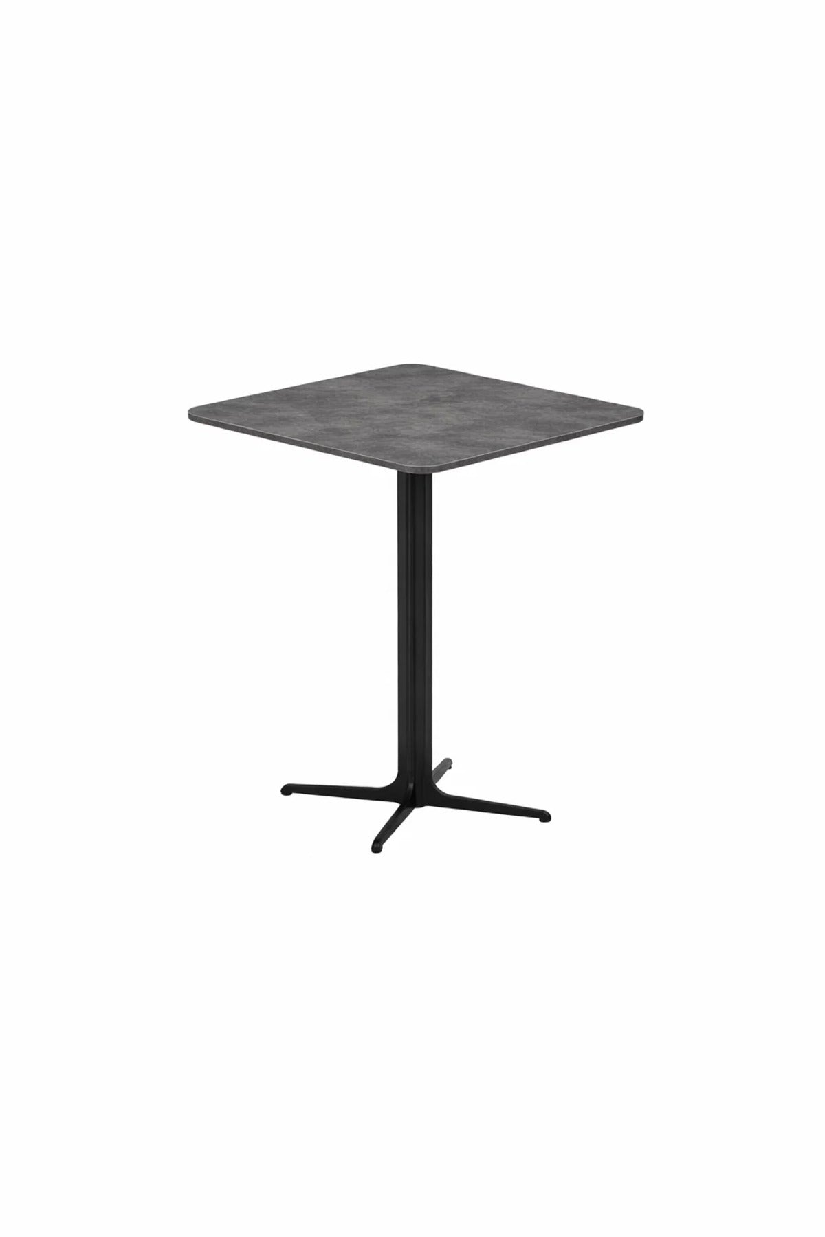 Modern Grey Coffee Table with Black Base, 60x60x75 CM modern grey coffee Dinner