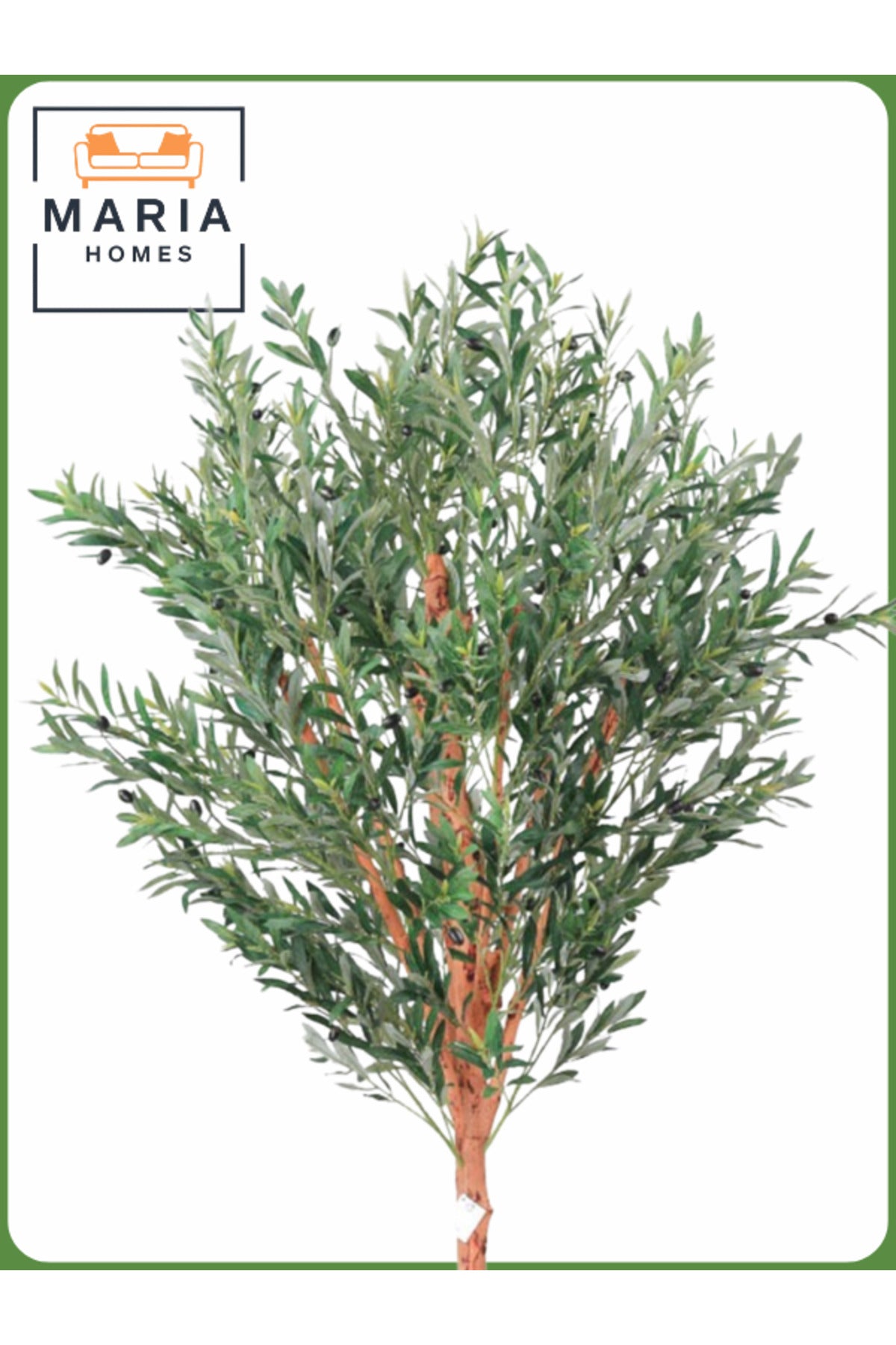 Artificial Olive Tree 210 cm Ð Tall Decorative Tree in Gray Pot