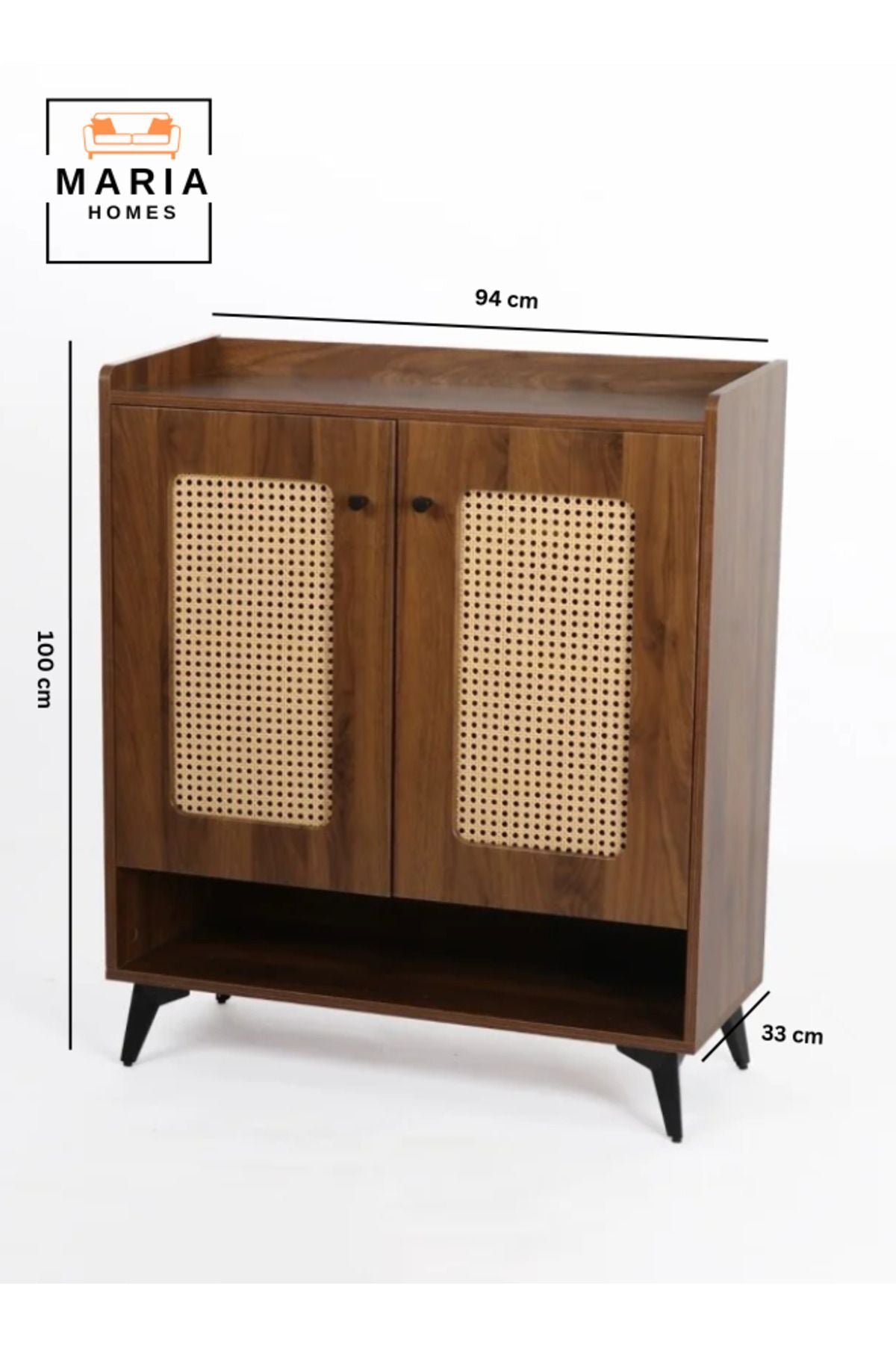 2-Door Shoe Cabinet Modern Design Shoe Storage Organiser