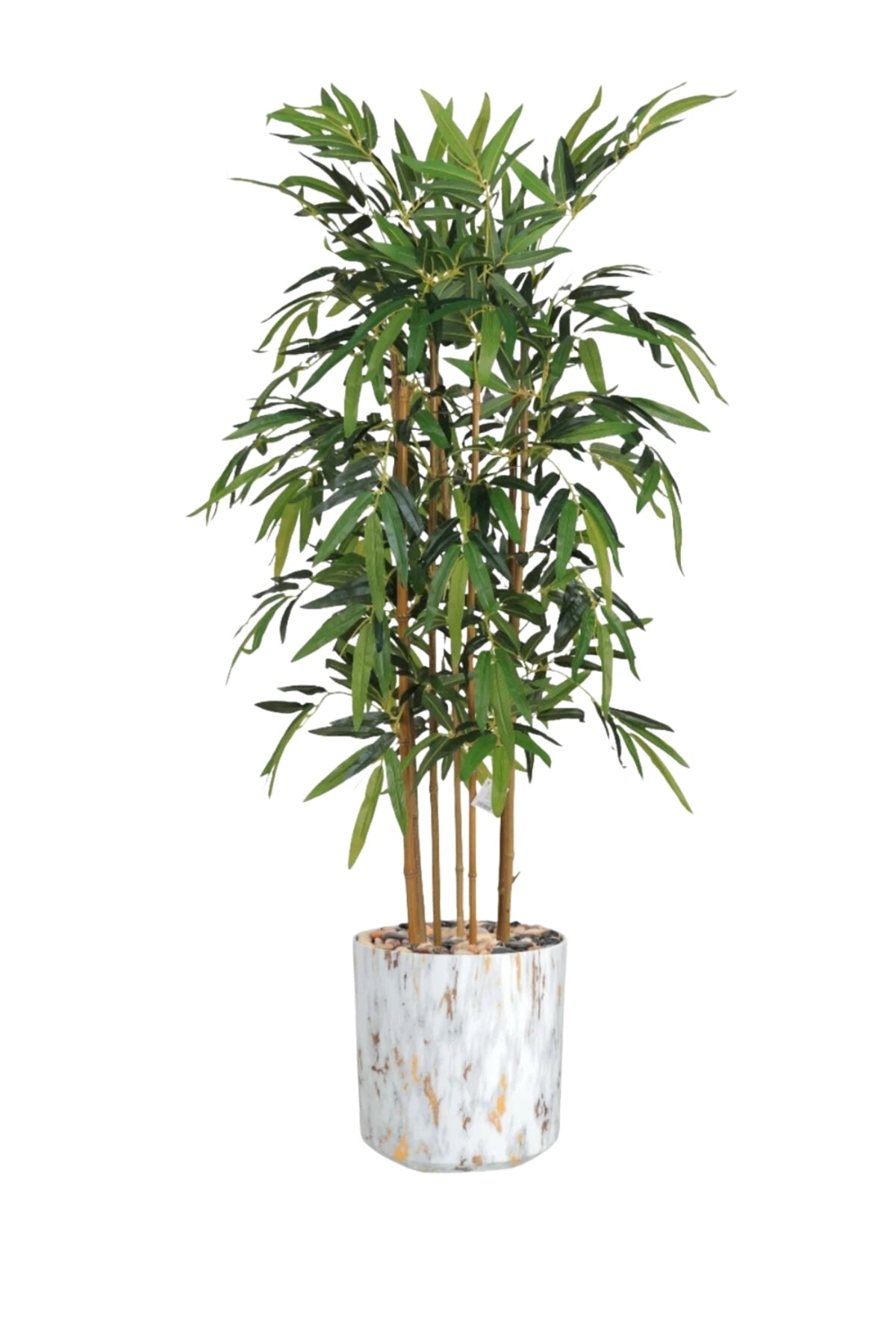 155 CM Artificial Bamboo Tree with 7 Branches in Decorative with Pot – Indoor Decorative Plant