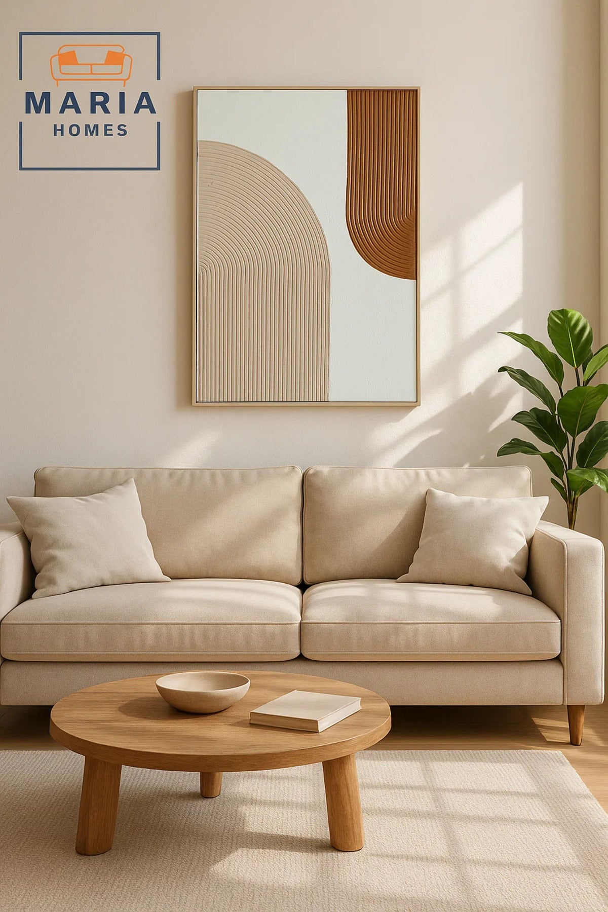 Modern Textured Abstract Wall Art Ð Minimalist Neutral Decor for Living Room & Office 120*80cm