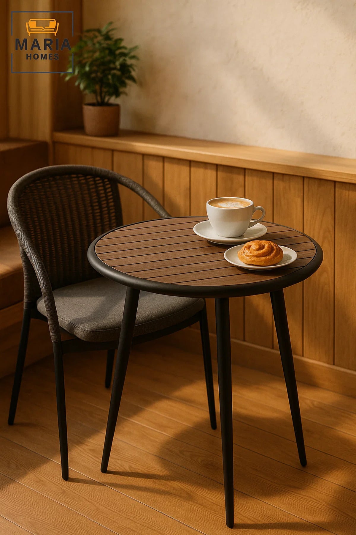 Modern Round Outdoor Table | Garden, Patio, Balcony, Caf≈Ω, Dining Furniture Durable Design