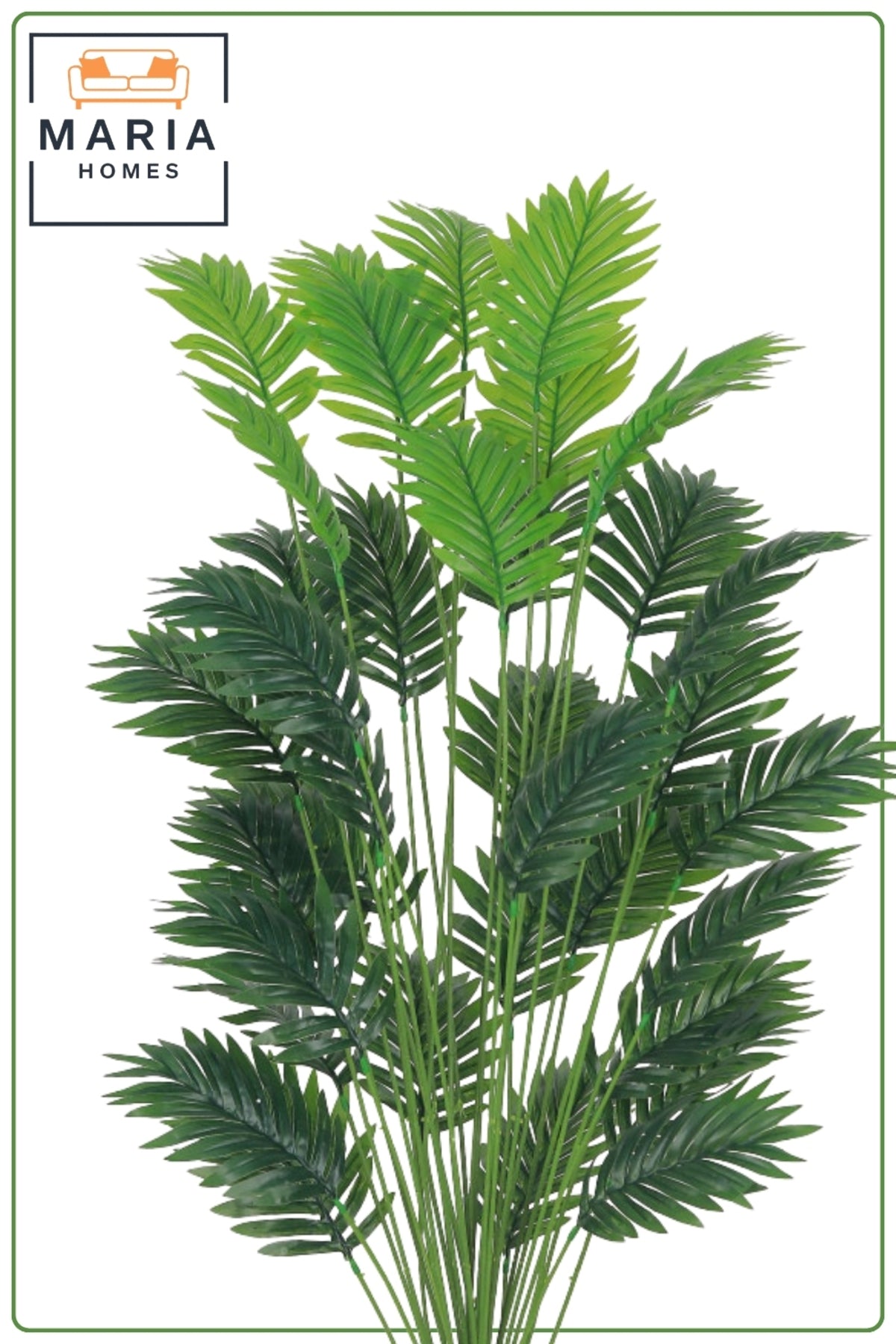 Artificial Palm Leaf Plant 135 cm with Marble Pot – 36 Leaf Indoor Decorative Plant