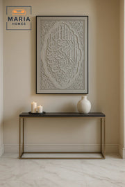 Islamic 3D Wall Art Ð Large Grey Arabic Calligraphy Decorative Panel 120_80 cm