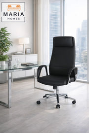 Black Executive Office Chair with Wheels Ð Ergonomic High Back Computer Chair