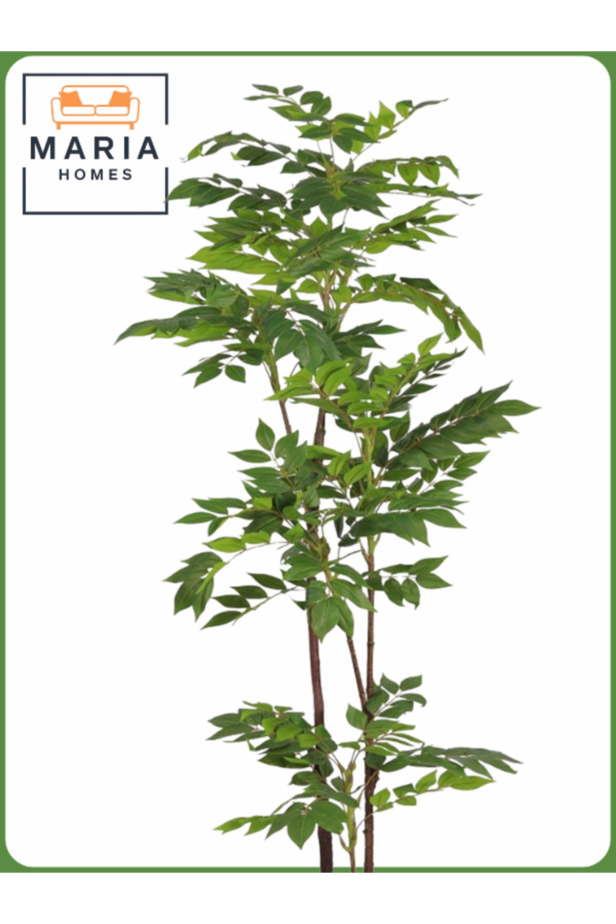 Artificial Ficus Tree 150 cm – Indoor Decorative Plant with White Pot