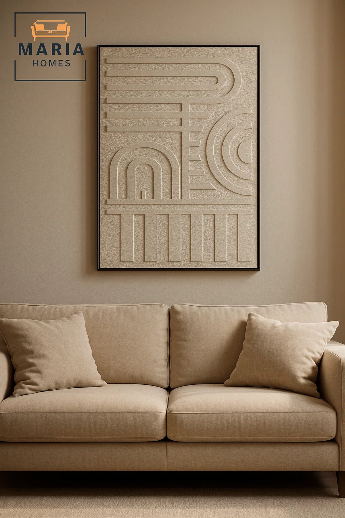 Modern 3D Wall Art Ð Abstract Geometric Decorative Panel 120_80 cm