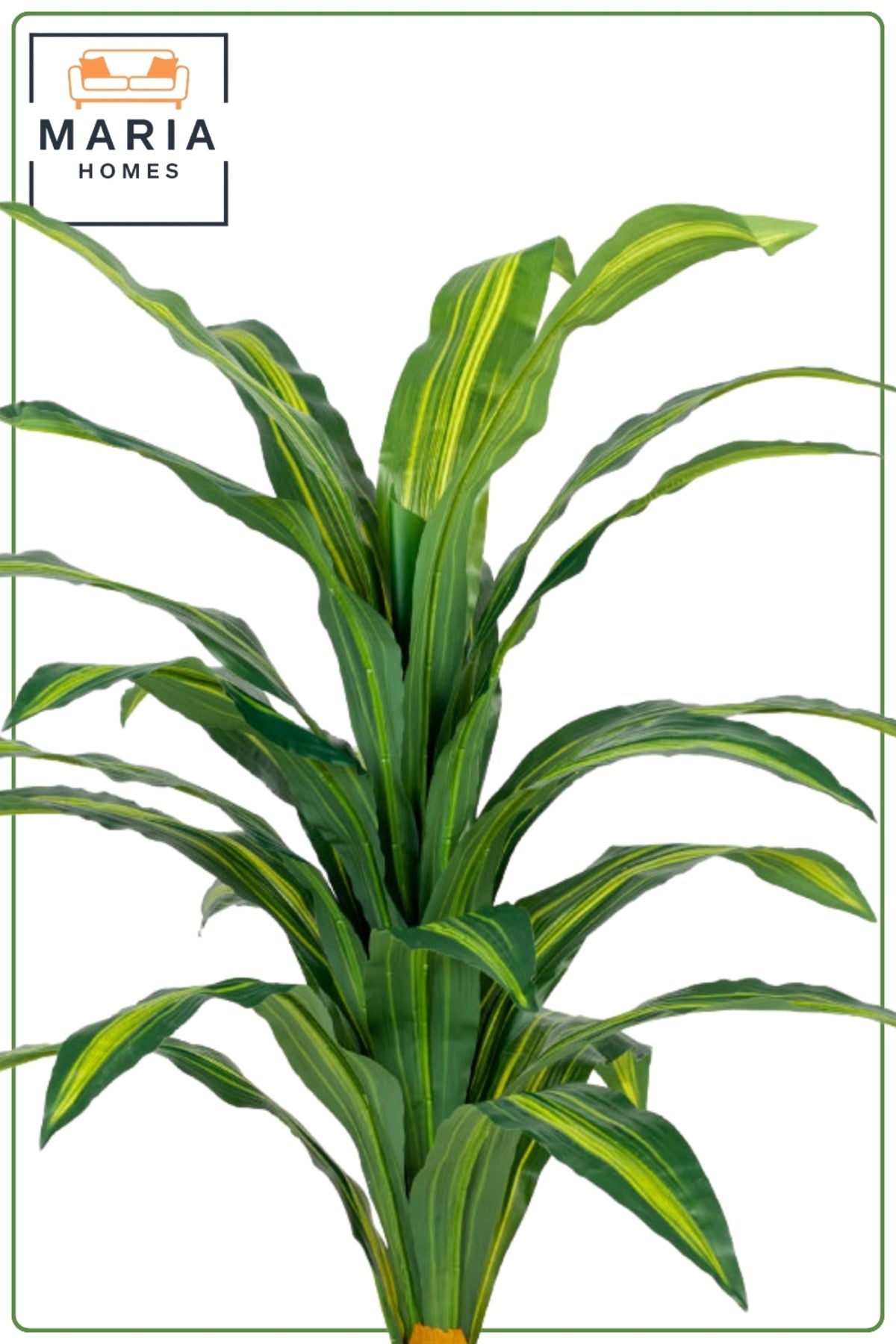 Artificial Dracaena Plant with Modern Plastic Pot Indoor Decor