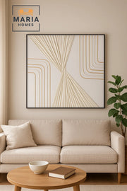 Modern Wall Art 100_100 Ð Abstract Frame & Luxury Geometric Wall Decor for Living Room