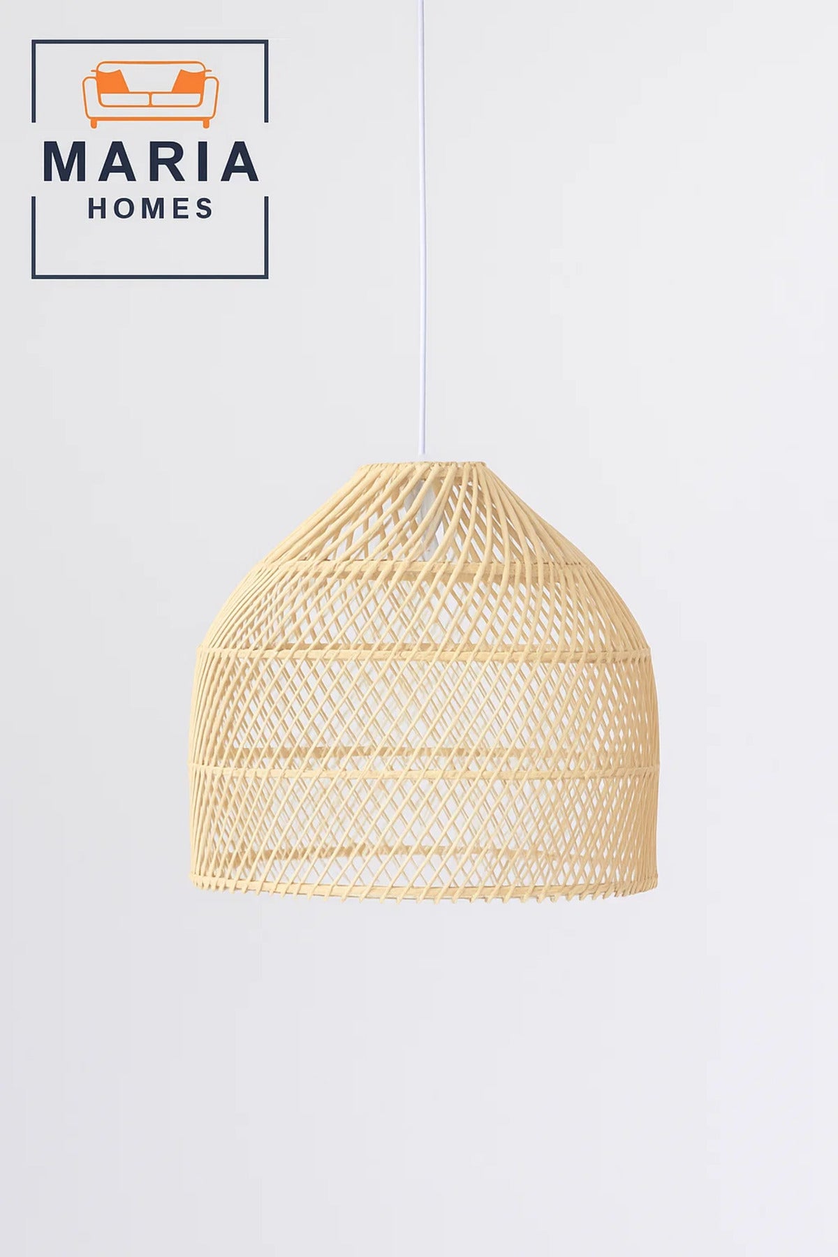 Handwoven Dome Rattan Pendant Light