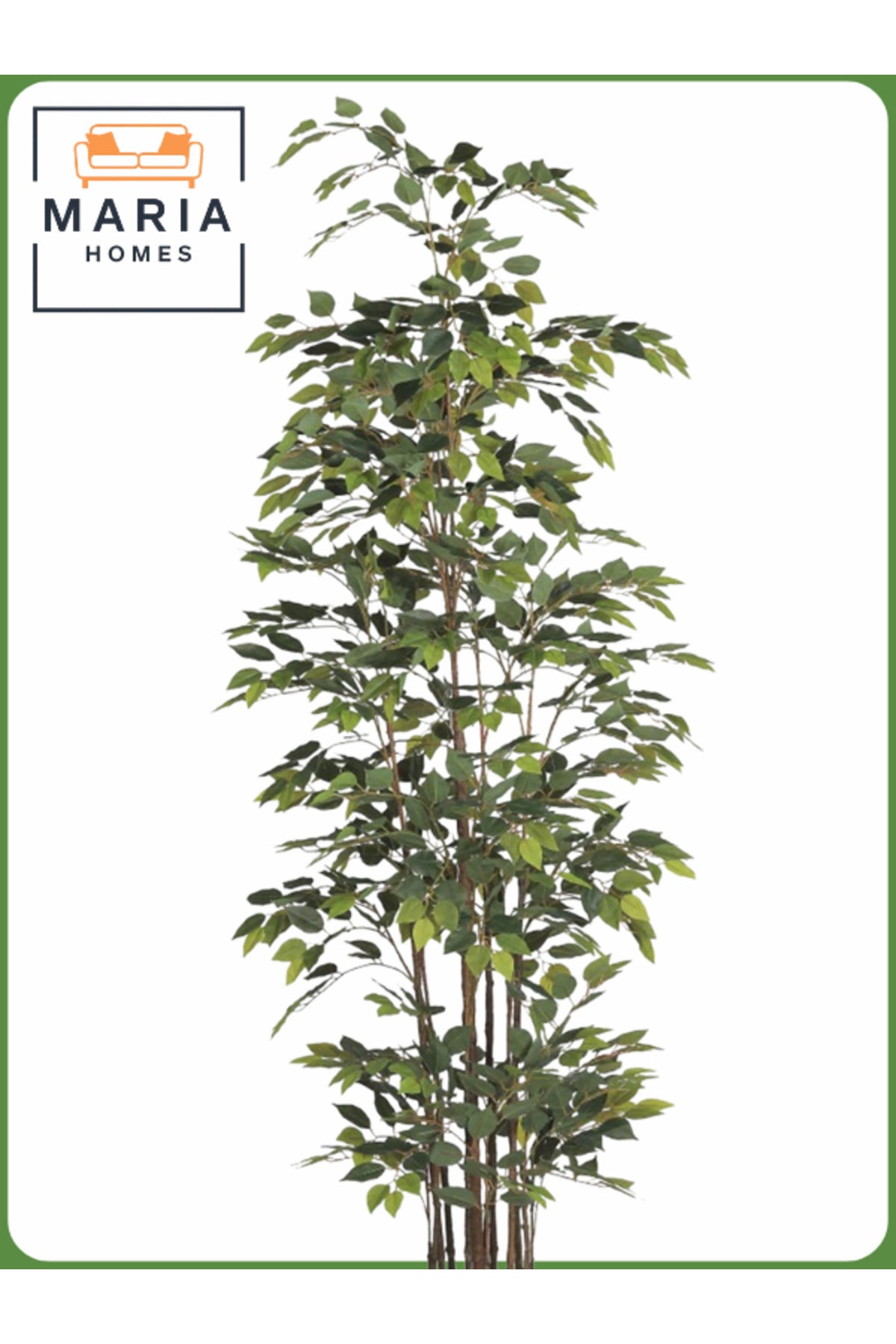 Artificial Ficus Tree 265 cm Ð Tall Decorative Indoor Plant with Beige Pot