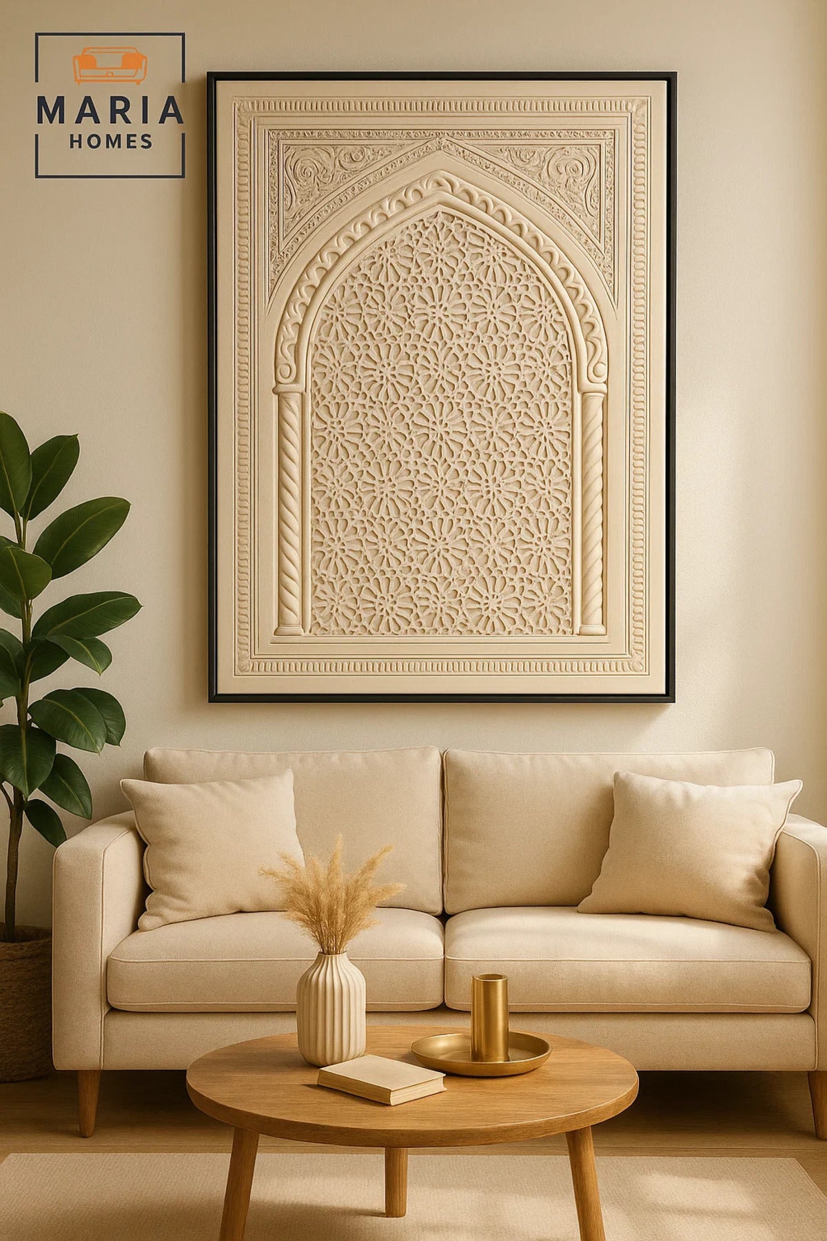 Modern Wall Art 120_80 √ê Abstract Frame & Luxury Islamic Wall Decor for Living Room