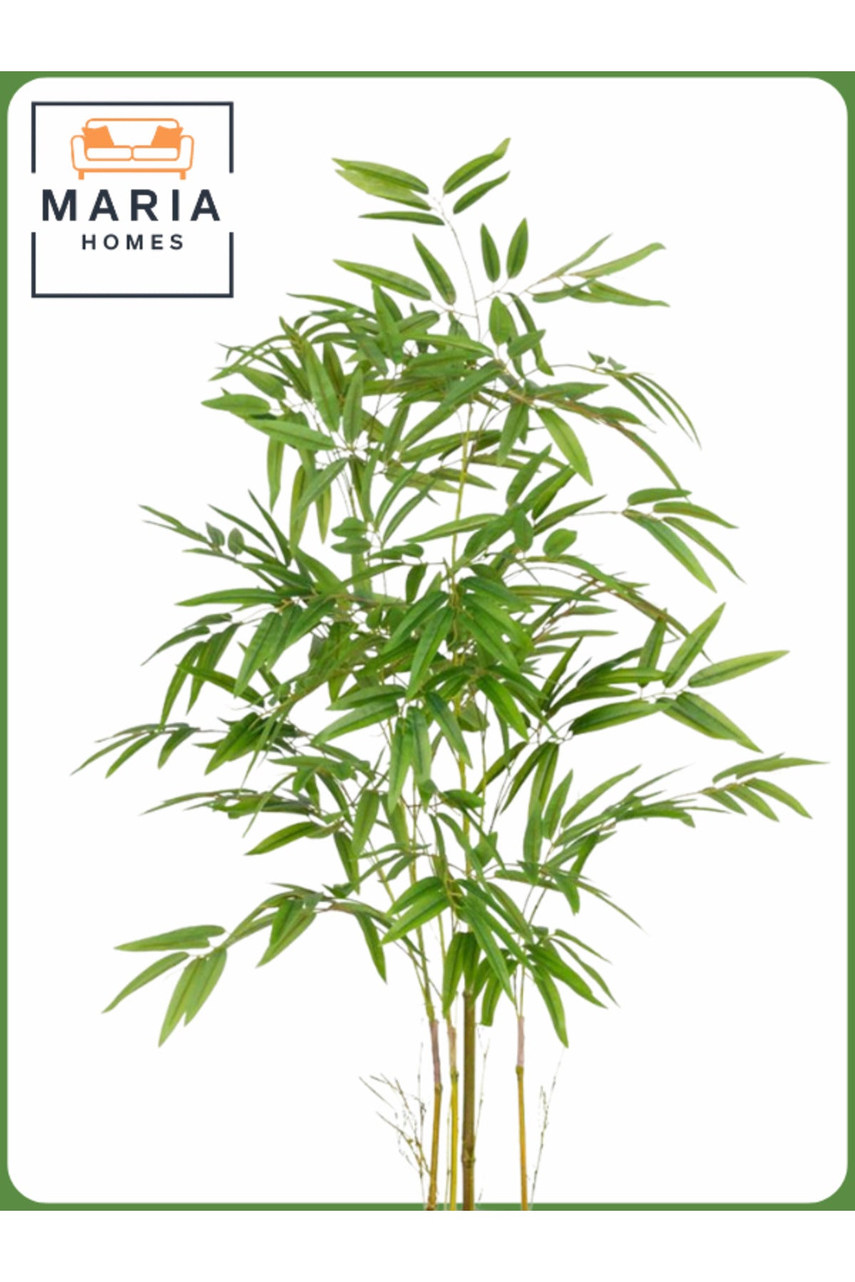 Artificial Bamboo Tree 120 cm Ð Decorative Indoor Plant with White Pot