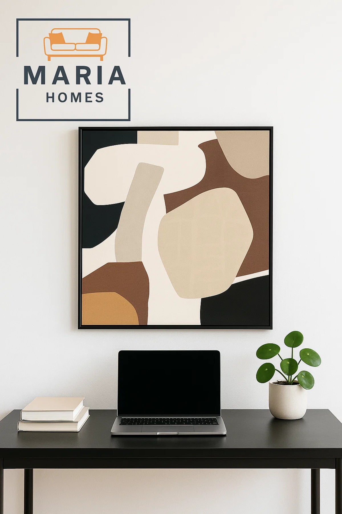 Abstract Textured Canvas Wall Art in Neutral Earth Tones-size80*120 CM