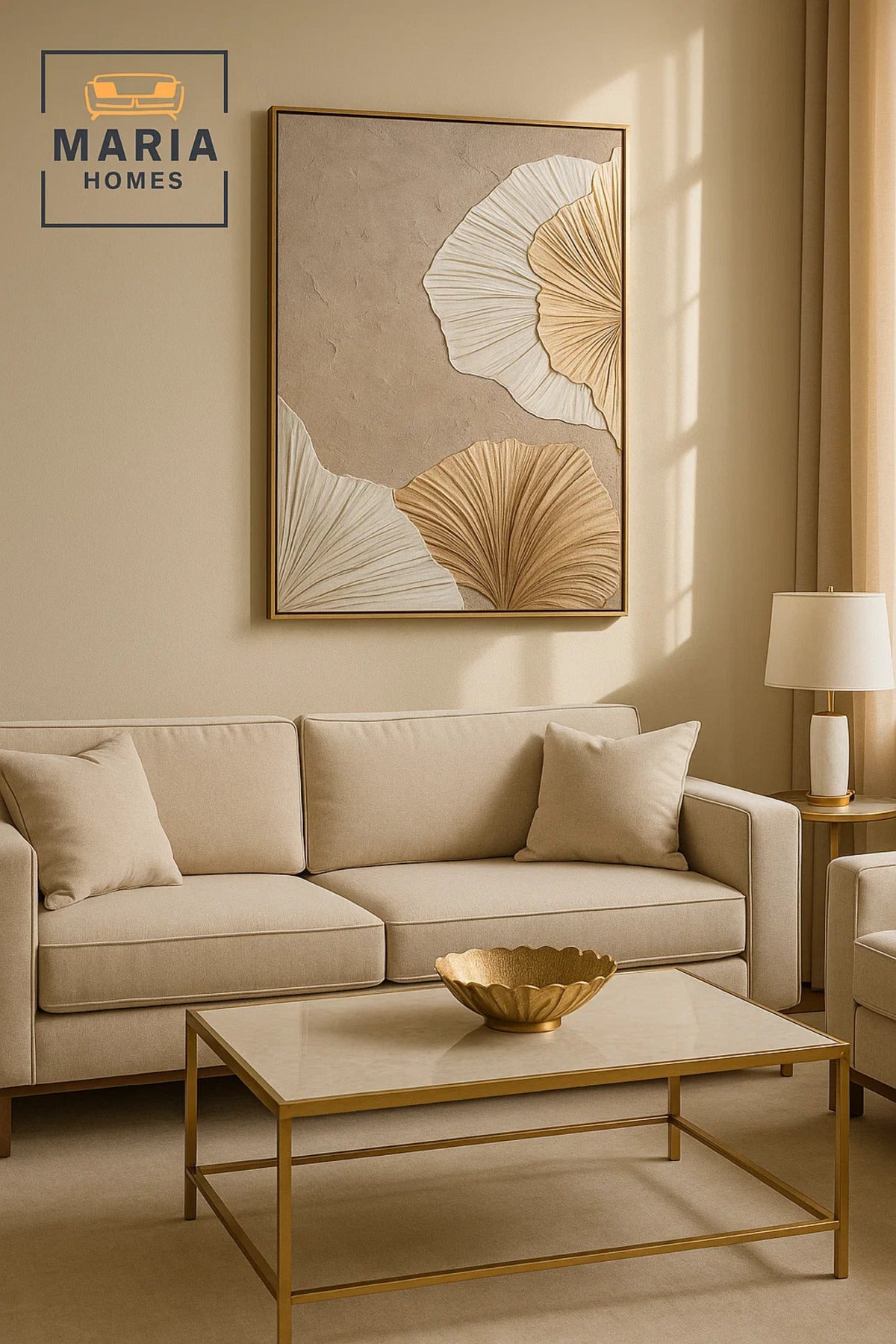 Modern 3D Wall Art √ê Large Floral Decorative Panel for Living Room 120_80 cm