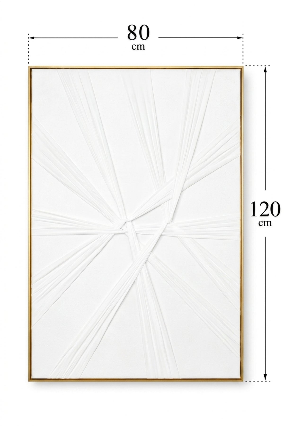 Modern White Geometric Framed Wall Art √ê Minimalist Abstract Textured Painting for Living Room, Bedroom, Hallway & Office D≈Ωcor