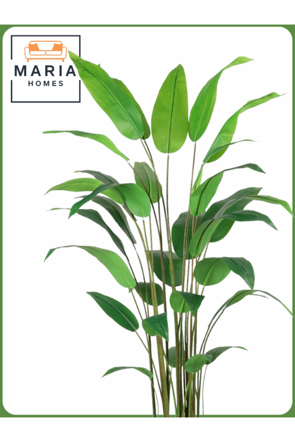 Artificial Bird of Paradise Tree 200 cm Ð Decorative Indoor Plant with Gray Pot