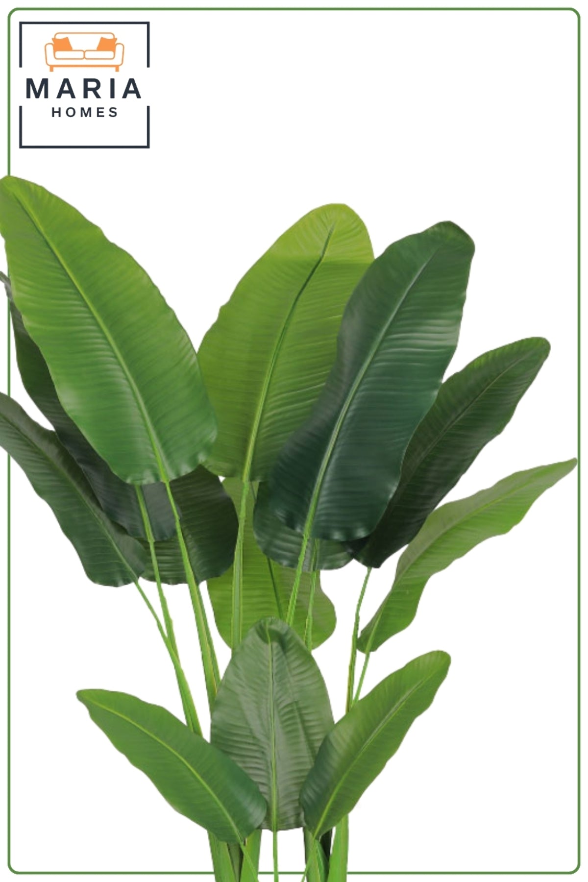 Artificial Banana Leaf Tree with with Pot – 190 cm Tall Indoor Tropical Decorative Plant