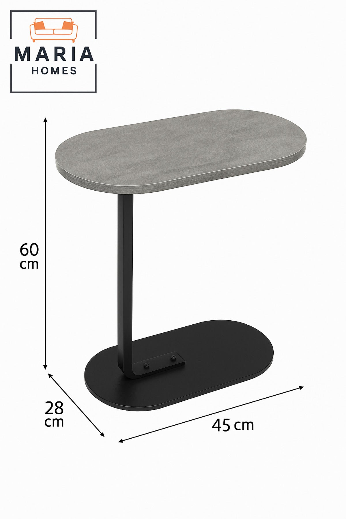 A versatile side table, adjustable 360 __degrees, suitable for sofas and small spaces.