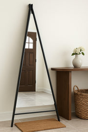 Modern Floor Standing Mirror with Black Frame Ð Full-Length Dressing Mirror 168_70 cm