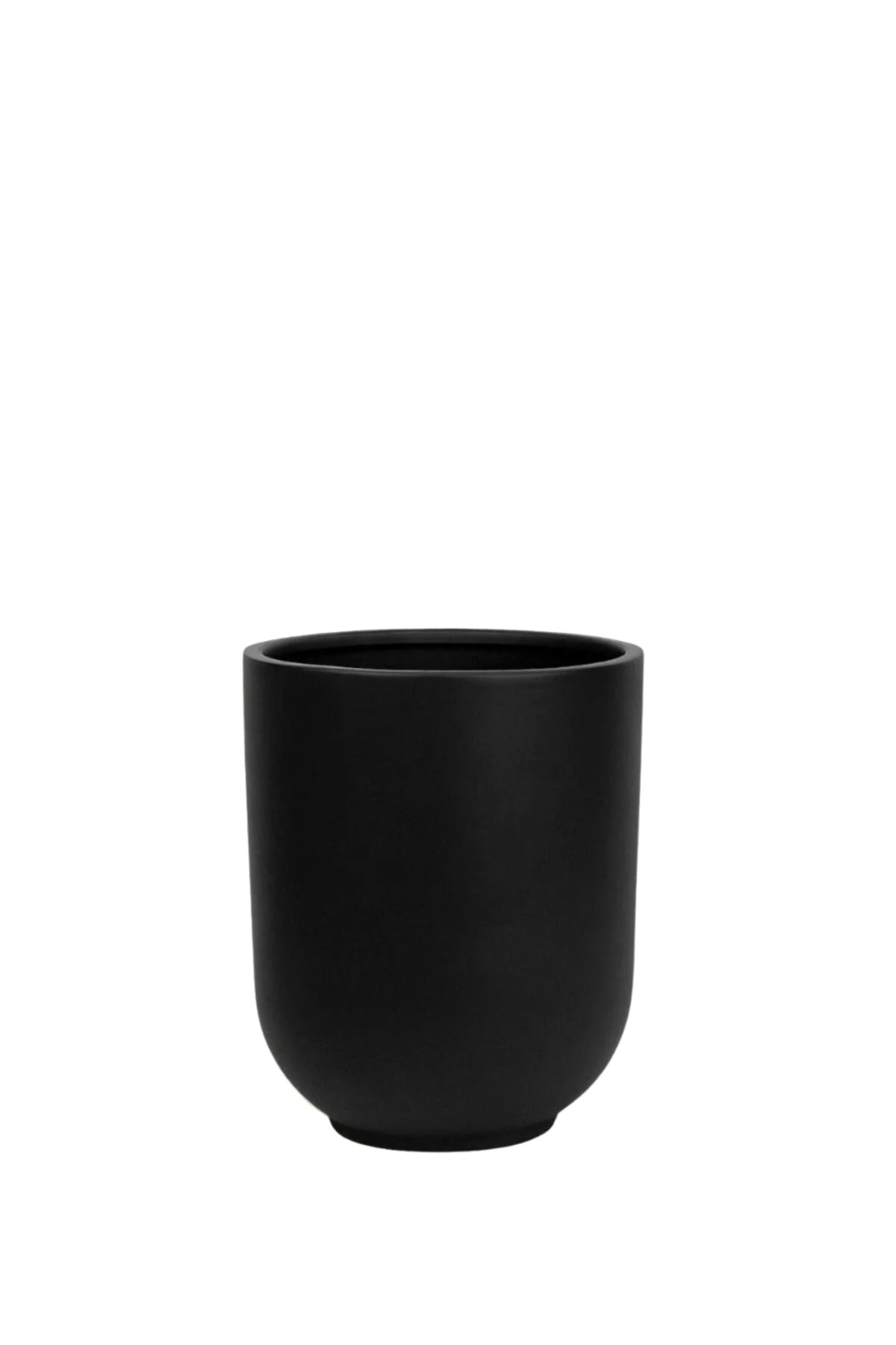 Large Round Black Fiber Planter 80CM x 60CM | Modern Indoor & Outdoor Decorative Pot