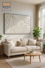 Modern Textured Wall Art 100_150 | Abstract Minimalist DŽcor | Luxury Canvas Design