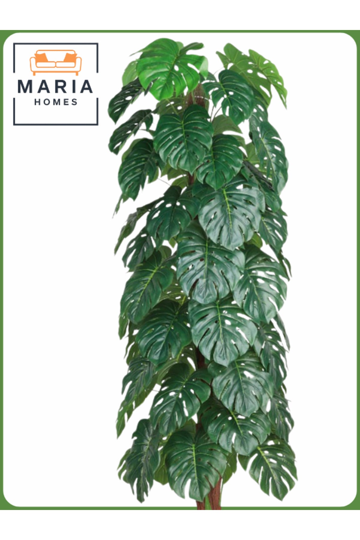 Artificial Monstera Tree 200 cm Ð Decorative Indoor Plant with Brown Pot